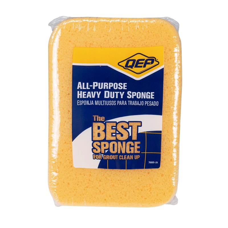 QEP 70005-24 All-Purpose Sponge, 7-1/2 in L, 5-1/2 in W, 1-7/8 in Thick, Polyester, Yellow