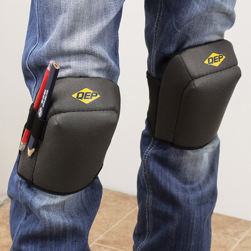 QEP 79634 Comfort Grip Knee Pad, One-Size, Foam Pad, Hook and Loop Closure