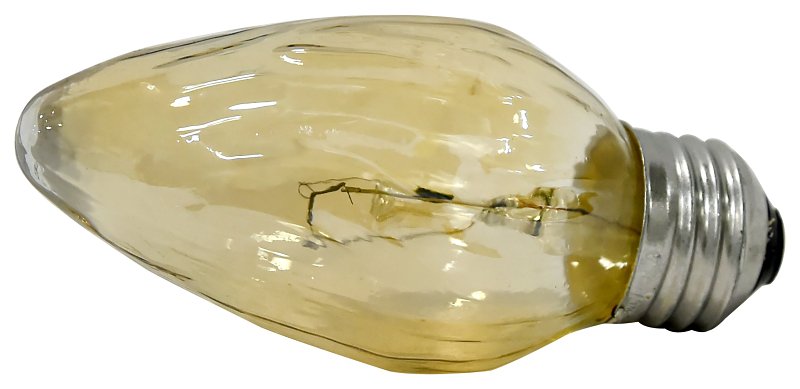 Sylvania 13986 Incandescent Lamp, C-7A Filament, Amber/Iridescent Lamp, 1-7/8 in Dia x 4-1/2 in L Dimensions, 40 W
