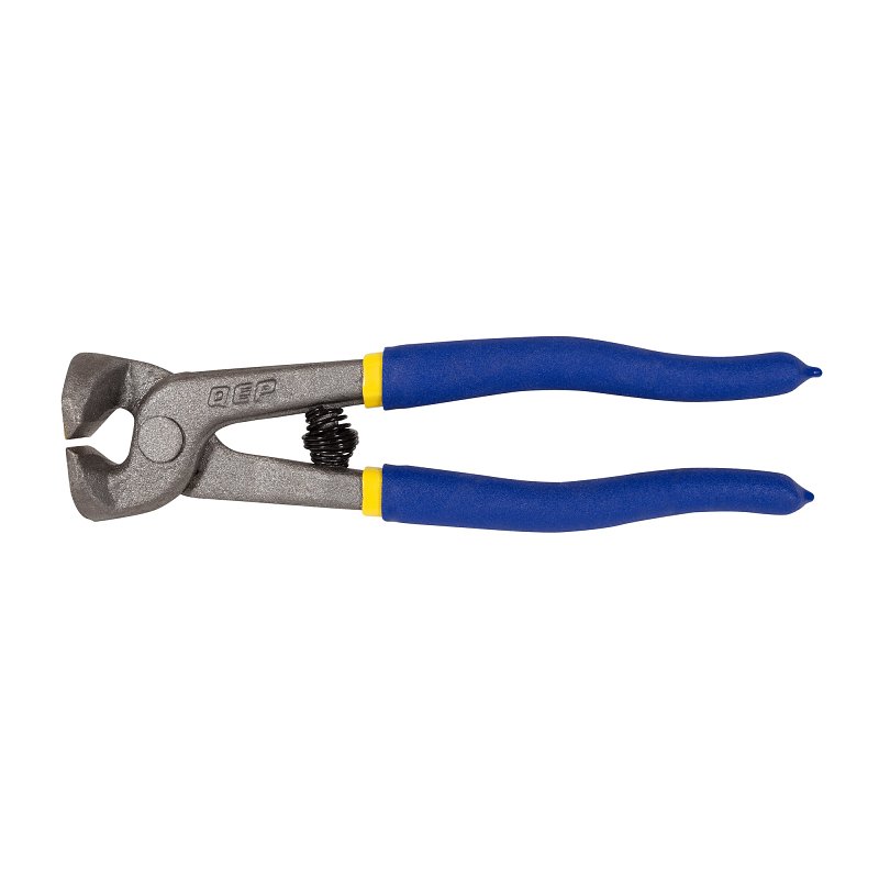 QEP 10003 Tile Nipper, 1/8 to 1/4 in Cutting Capacity, 5/8 in W Jaw, Contoured, Coated Grip Handle