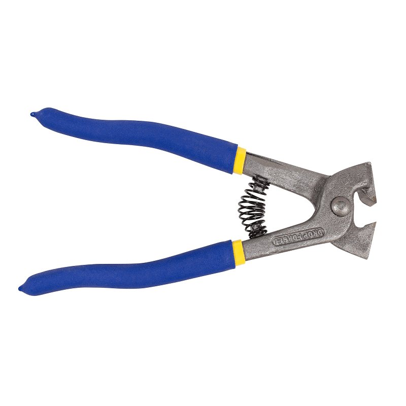 QEP 10003 Tile Nipper, 1/8 to 1/4 in Cutting Capacity, 5/8 in W Jaw, Contoured, Coated Grip Handle