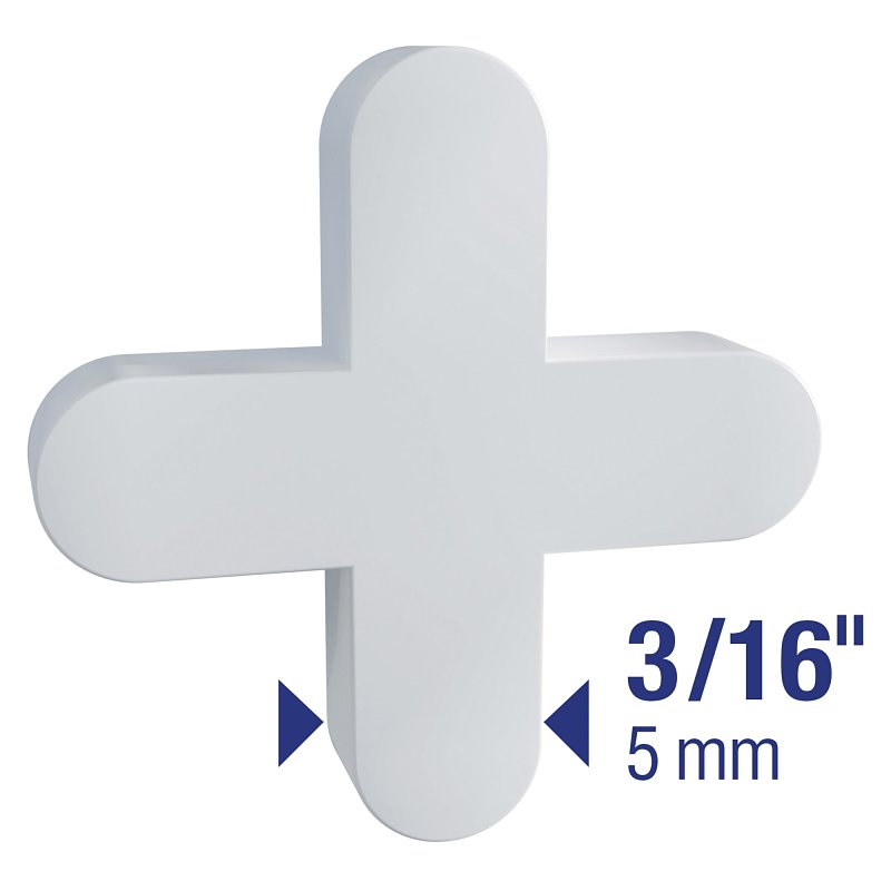 QEP 10336 Traditional Flexible Tile Spacer, 0.11 in Thick, Plastic, White