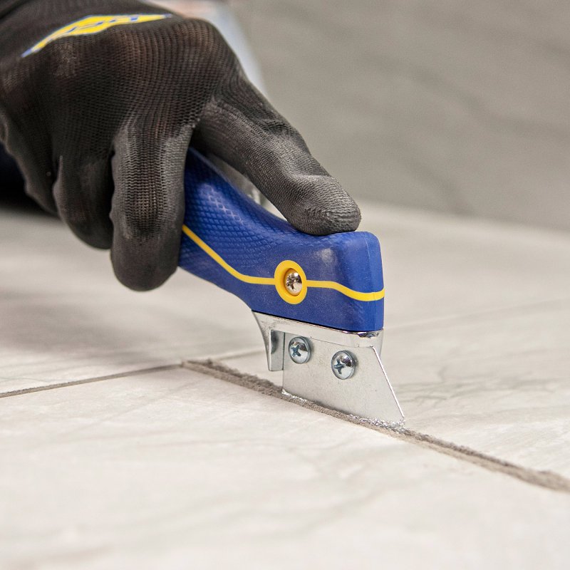 QEP 10093 Grout Saw, 2 in L Blade, 0.13 in W Blade, Carbide Blade, Ergonomic Handle, Plastic Handle
