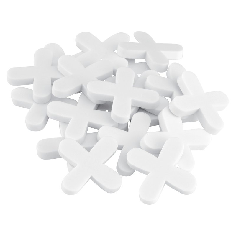 QEP 10005 Series Tile Spacer, 1/4 in L, Plastic, White