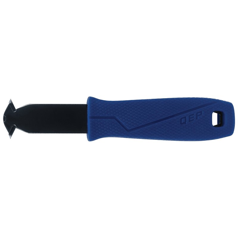 QEP 10058 Backerboard Scoring Knife, 9-1/2 in OAL, Carbide/Steel Blade, Rubber Handle, Blue Handle