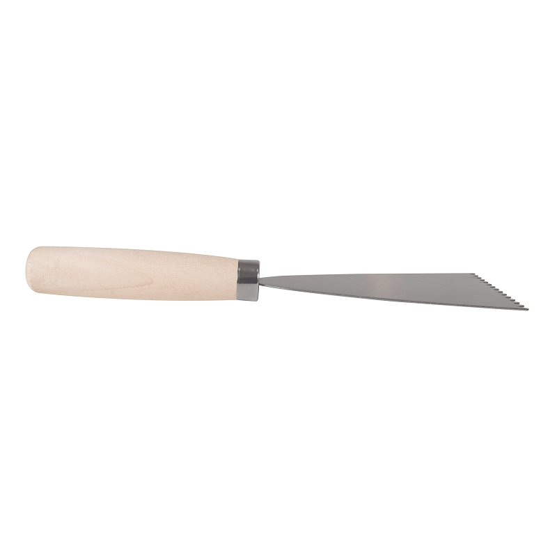 Roberts 10033 Adhesive Spreader, 3 in W Blade, Steel Blade, Wood Handle, Comfort Handle