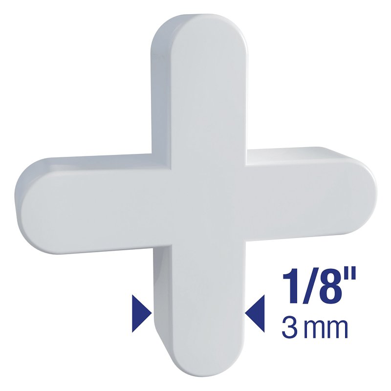 QEP 10335 Traditional Flexible Tile Spacer, 0.77 in Thick, Plastic, White