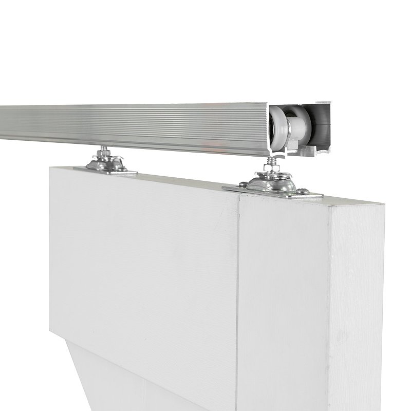 Renin PD100-07200-AL Pocket Door Hardware Track Set, Aluminum, 36 in W, 72 in H