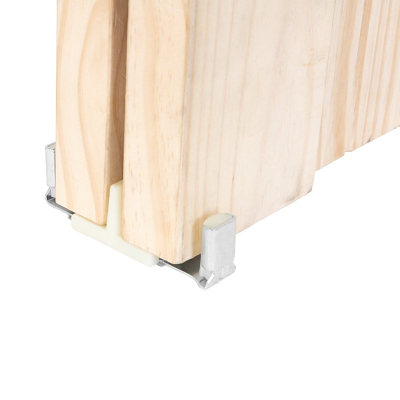 Renin BP831BB-09600-AL Hardware and Track Set, 96 in L Track, Aluminum, For: 3/4 to 1-3/4 in THK Bypass Door