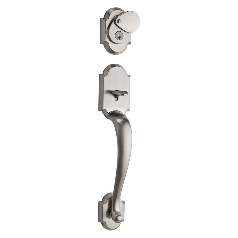 Kwikset 800AUH LIP 15 SMT 6AL Exterior Handleset, Austin Design, Satin Nickel, 3 Grade, Re-Key Technology: SmartKey