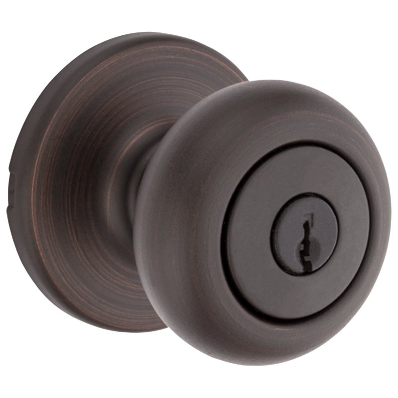 Kwikset 400CV 11P 6AL RCS K3 Entry Knob, Cove, Round, 2-1/2 in L x 2-5/8 in W x 2-5/8 in H Dimensions, Venetian Bronze