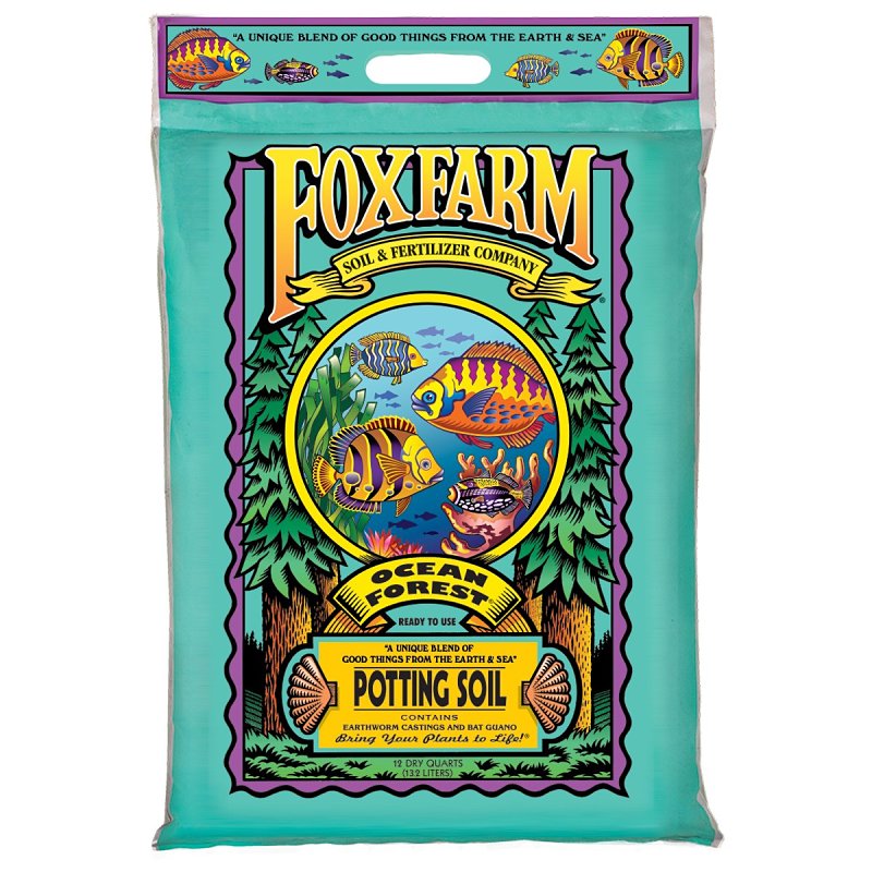 Ocean Forest 790041 Potting Soil, 12 qt, Brown