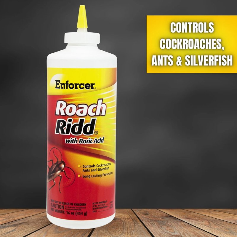 Enforcer RR16 Roach Killer, Crystalline, Solid, Spray Application, 16 oz Bottle