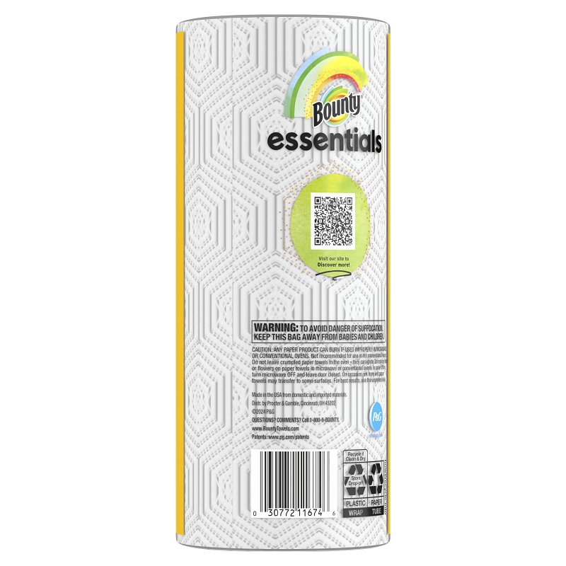 Bounty Essentials Select-A-Size 211674 Paper Towels, 2-Ply