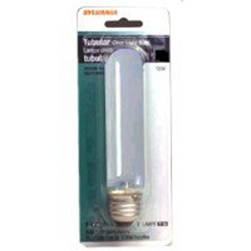 Sylvania 18492 Incandescent Lamp, 25 W, T10 Lamp, Medium Lamp Base, 230 Lumens, 2850 K Color Temp, 1000 hr Average Life