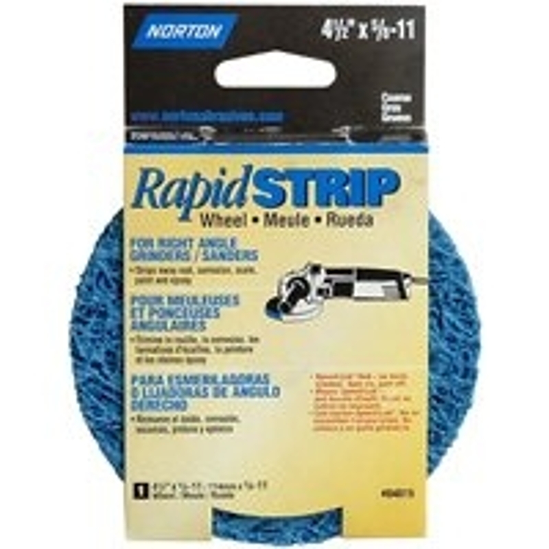 NORTON 04015 Sanding Disc, 4-1/2 in Dia, 5/8-11 Arbor, Non-Woven, Extra Coarse, Aluminum Oxide Abrasive