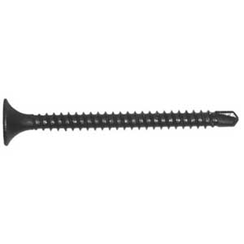Reliable RzR Series TS12114M1 Screw, #6-20 Thread, 1-1/4 in L, Full Thread, Bugle, Flat Head, Steel, 1000/BX