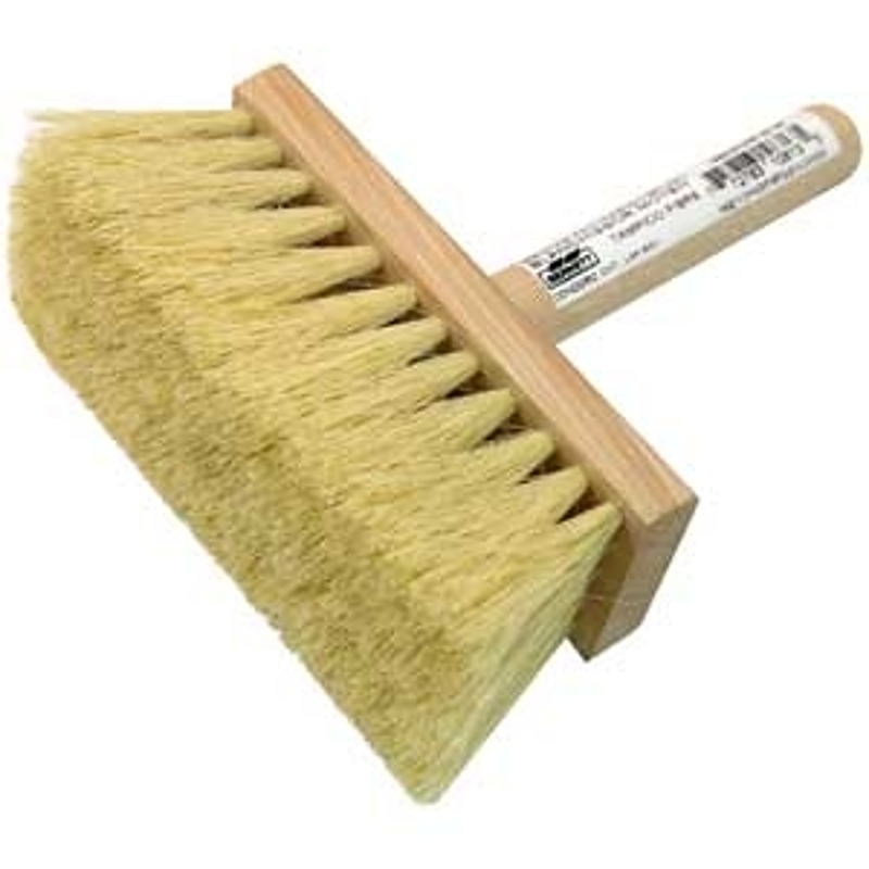 Bennett MEDIUM W W Cleaning Brush, White/Yellow, 3 in W Brush, 6-1/2 in OAL