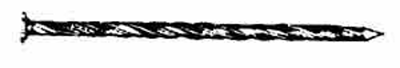 Duchesne 20624903 Nail, 8 in L, Steel, Galvanized, Round Head, Spiral Shank, Gray, 50 lb