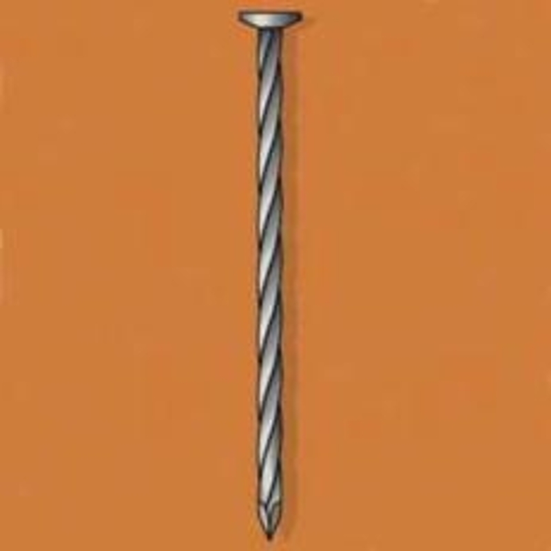 Duchesne 20621369 Nail, Regular Ardox, 6d, 2 in L, Steel, Hot-Dipped Galvanized, Round Head, Spiral Shank, Gray, 1200