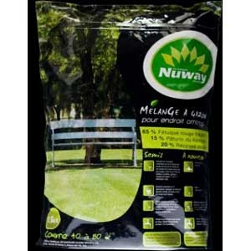 Marques Nuway GMSHADE1.5 Grass Seed, 1.5 kg, 44 - 88 sq-m Coverage Area