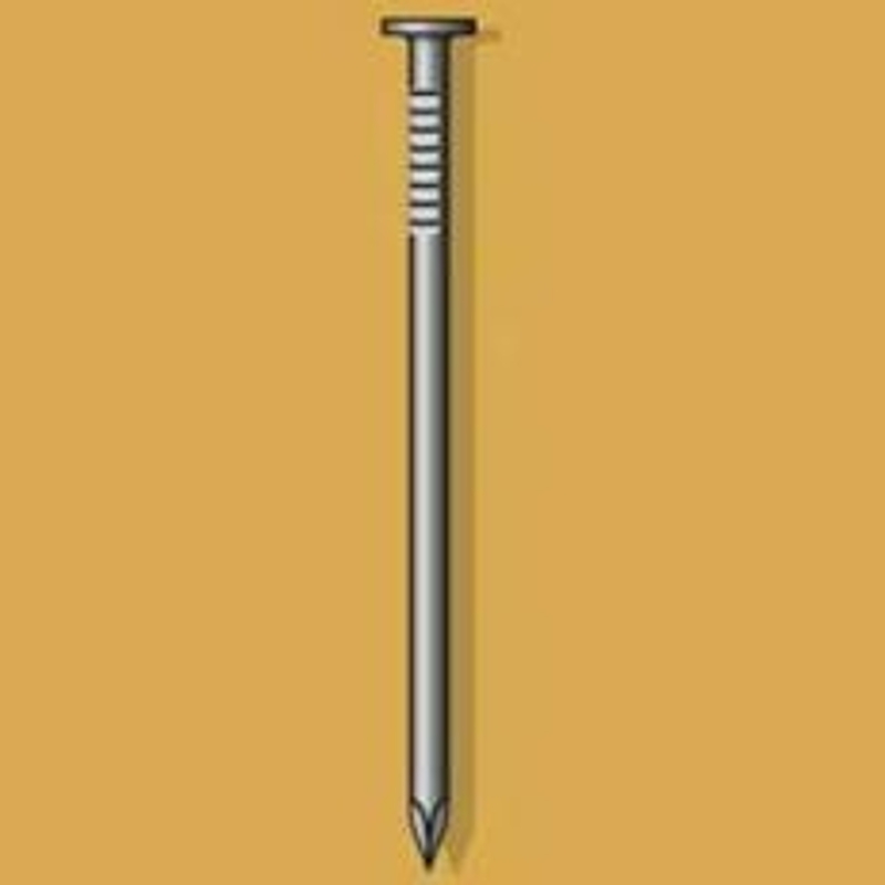 Duchesne 23623703 Common Nail, 40d, 5 in L, Steel, Hot-Dipped Galvanized, Flat Head, Smooth Shank, Gray, 50 lb