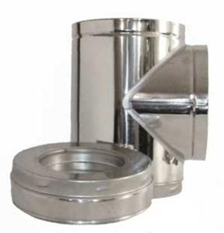Selkirk SuperVent 2100 JM6IT Chimney Tee, Includes: Insulated Tee Plug, 6 in Dia Dimensions