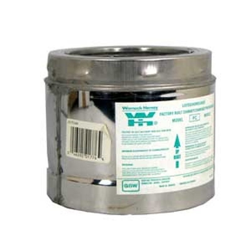 Selkirk SuperVent JSC7SA3 Chimney Pipe, 9 in OD, 36 in L, Stainless Steel