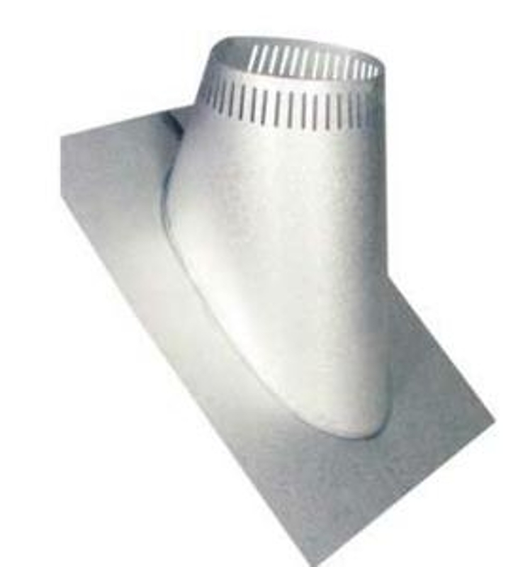 Selkirk SuperVent Series JSC7AF2-3 Adjustable Roof Flashing, 30 in OAL, 21-1/2 in OAW, 7 in Pipe, Galvalume Steel