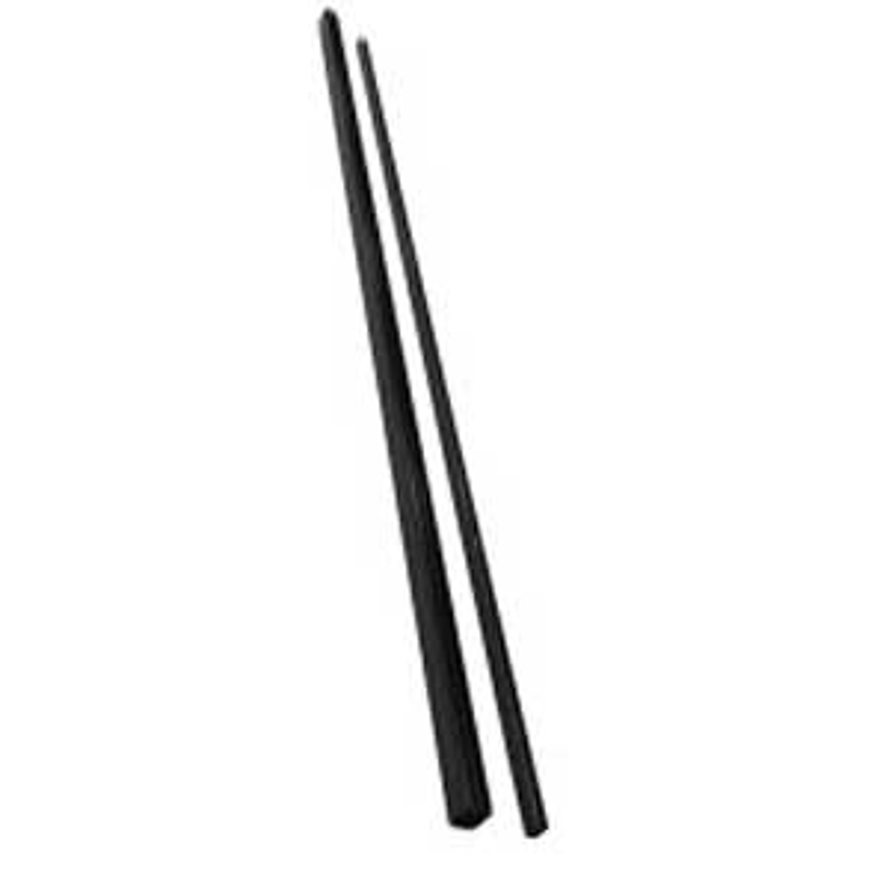 Regal TBR-10-BL Top and Bottom Rail, 117 in L Dimensions, Aluminum, Black, Powder-Coated