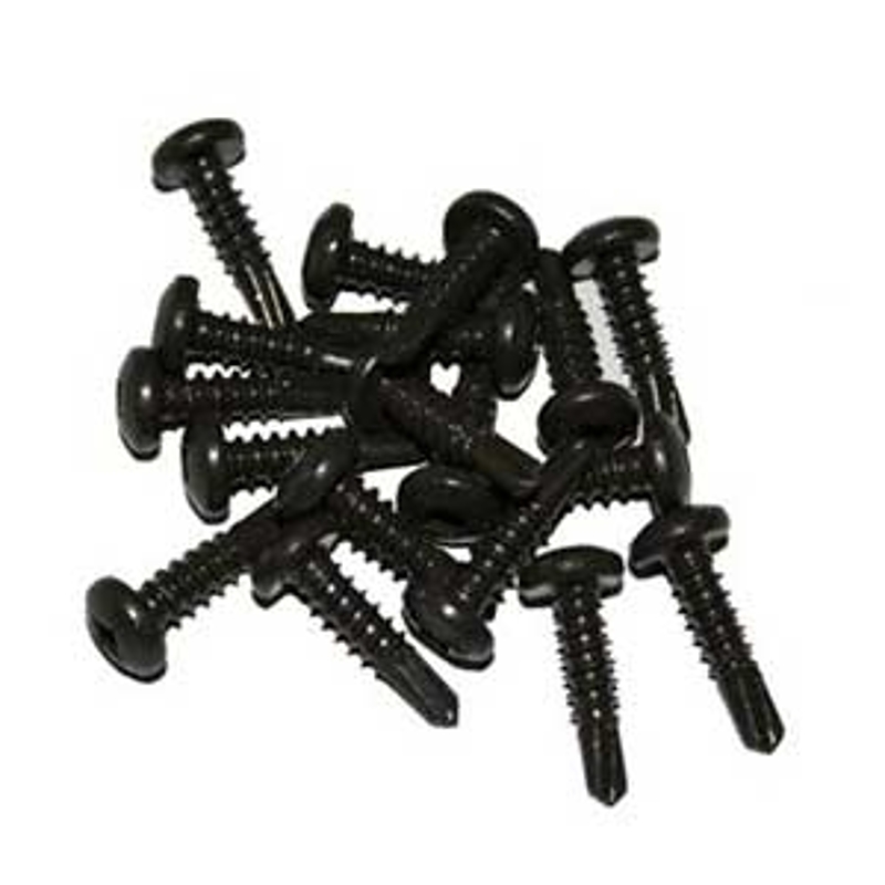 Regal WCS-50-0W Screw, #10 Thread, 3/4 in L, Ceramic, Powder-Coated, White