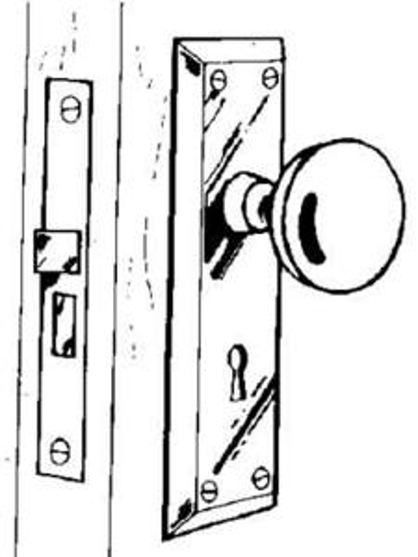 Ilco 215-04-51 Interior Lock, Metal, Brass, Residential
