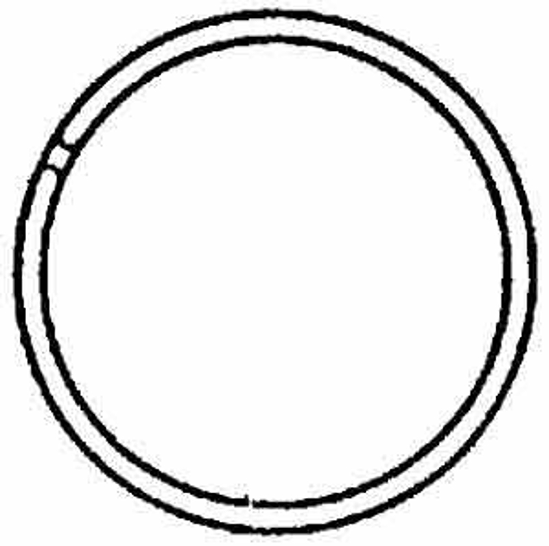 RING KEY 1IN CHRM 100/PK