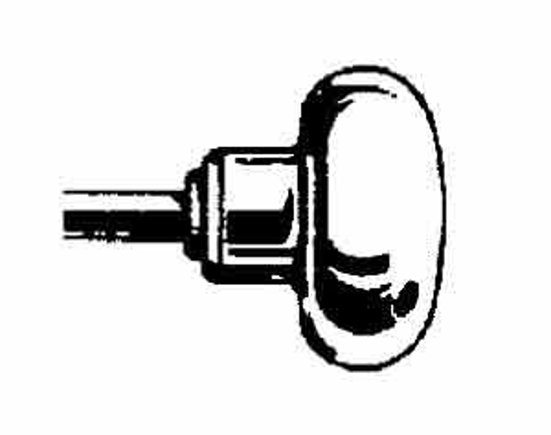 Ilco A403P Knob Set, Bright Brass