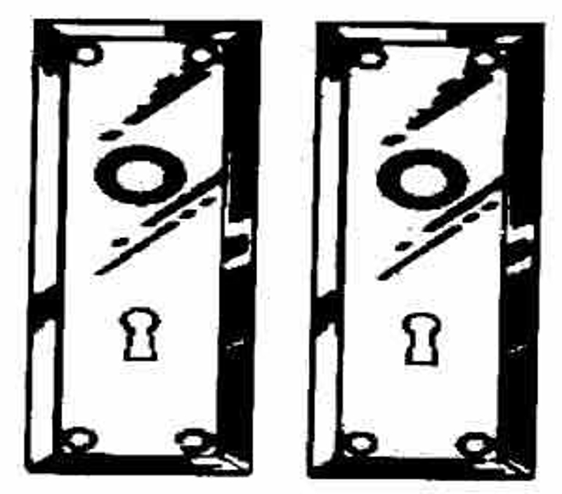 Ilco 213-04-51 Trim Plate, Bright Brass