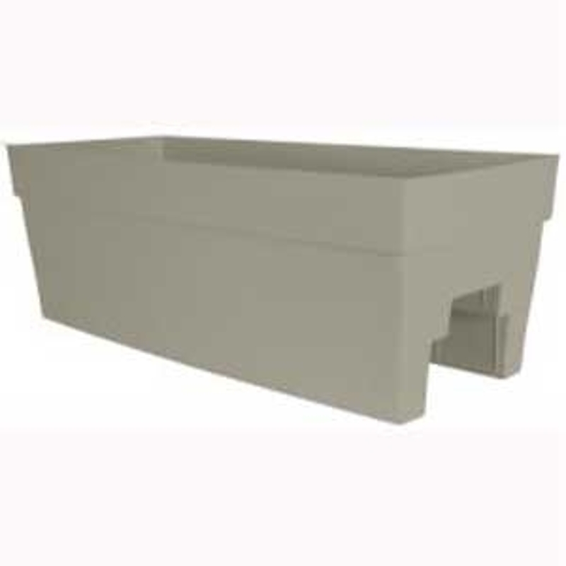 DCN 3527-38 Vertical Planter, 9-1/2 in H, 11-3/4 in W, 27 in D, Rectangular, Plastic, Portobello, Textured