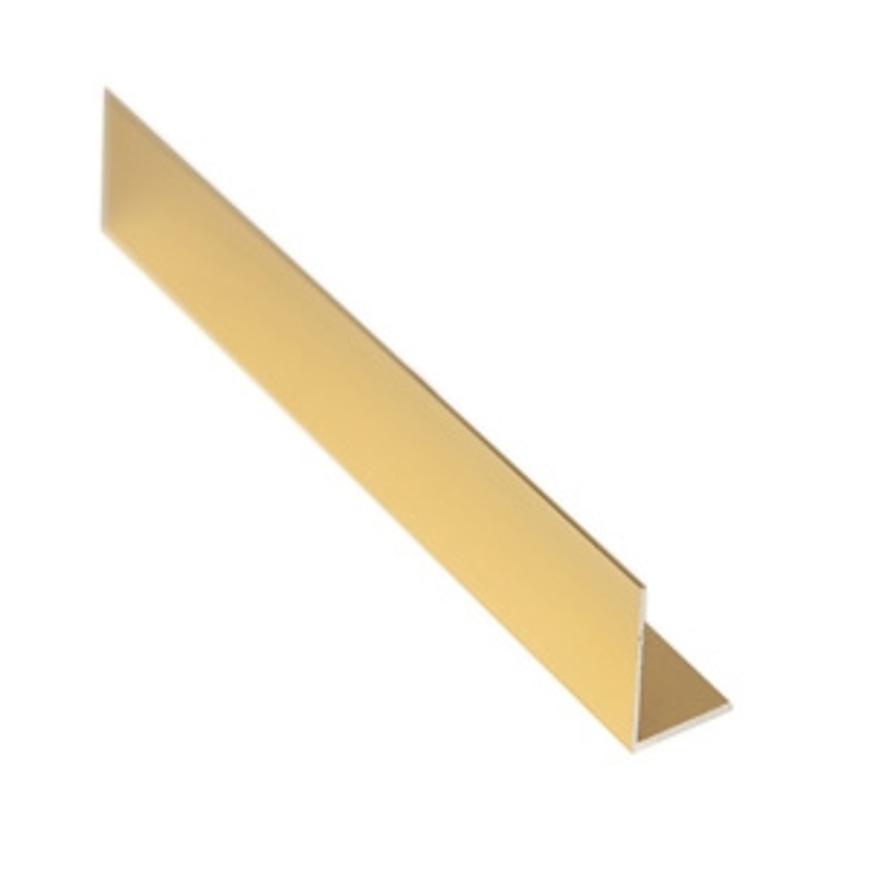 Loxcreen DUA709MLU08 Angle Stock, 8 ft L, 1/16 in Thick, Aluminum, Mira Lustre