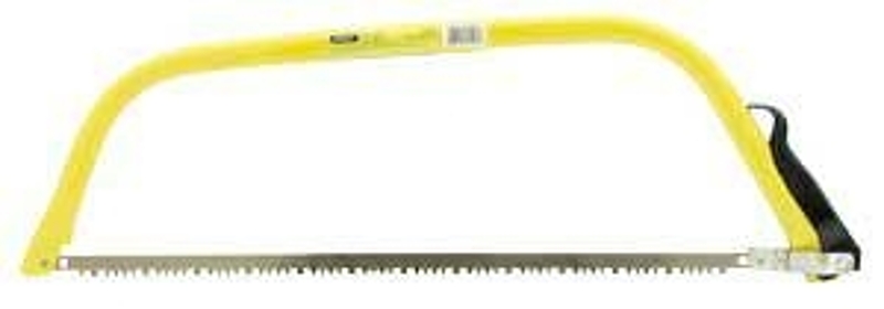 STANLEY 15-451 Bow Saw, 24 in L Blade, Steel Blade, 4 TPI, Plastic/Rubber Handle