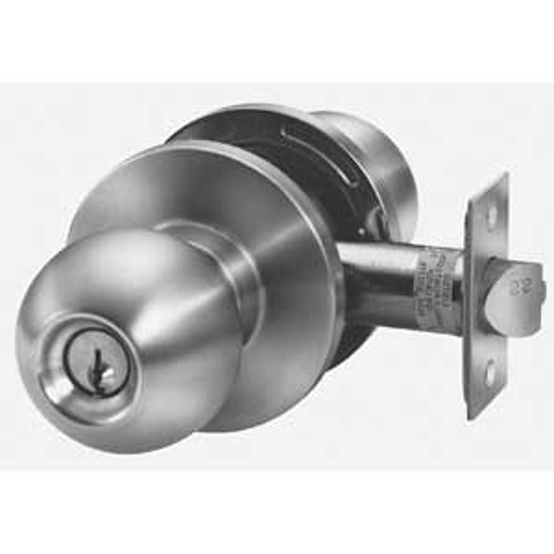 Taymor 32-8953 Entry Door Knob, 2 in Dia Knob, Satin Stainless Steel