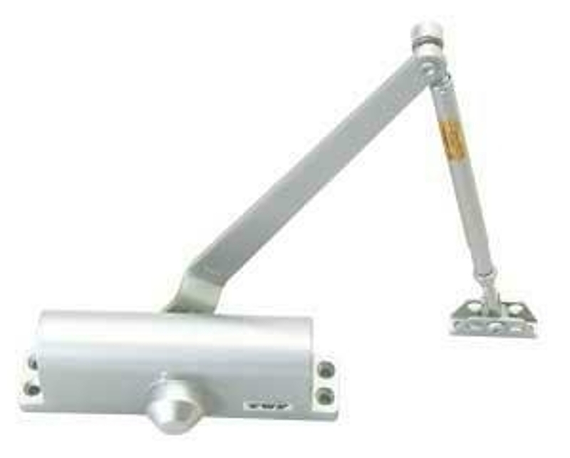 Taymor 600 Series 14-603AL Door Closer, Non-Handed Hand, Automatic, Left, Right Door Opening, Aluminum, 88 to 144 lb