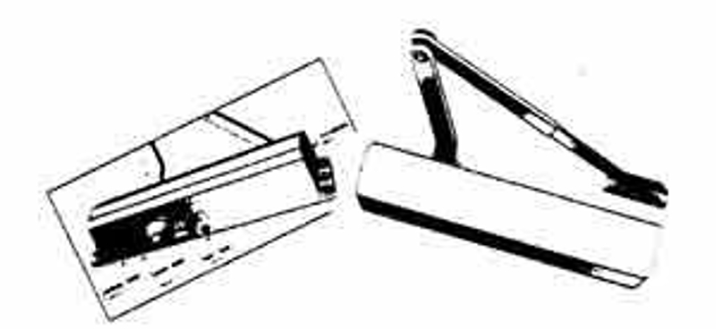Taymor 1900 Series 13-1900AL Door Closer, Left, Right Door Opening, Aluminum, 266 lb, 11-1/8 in Mounting Hole Distance