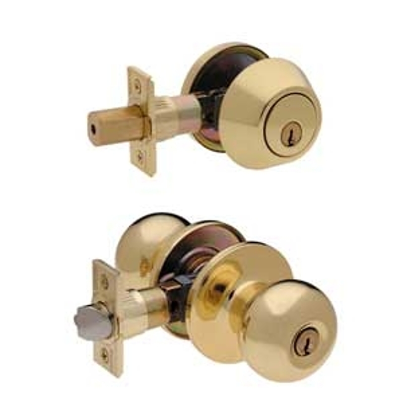 Taymor Professional Series 34-FV531436 Deadbolt/Entry Knob Set, Knob Handle, Satin, 3 Grade, Stainless Steel