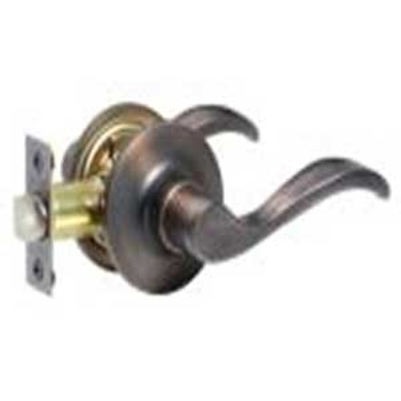 Taymor Professional Series 34-FV006024BRRAR Privacy Lever, Pushbutton Lock, Aged Bronze, Metal, Residential, 3 Grade