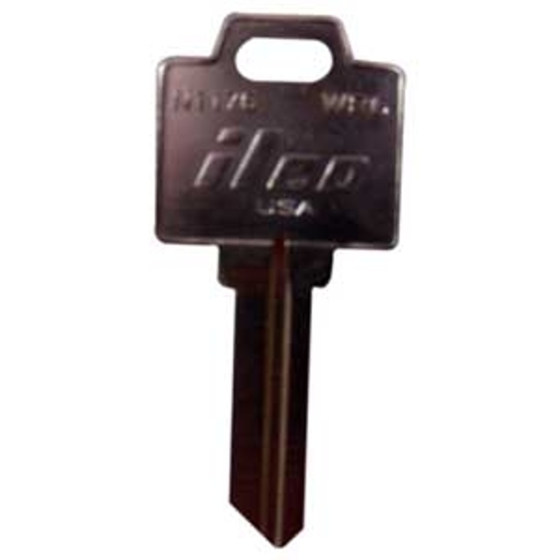 Ilco N1176-WR6 Key Blank, Brass, For: Kwikset Vehicle Locks, Nickel