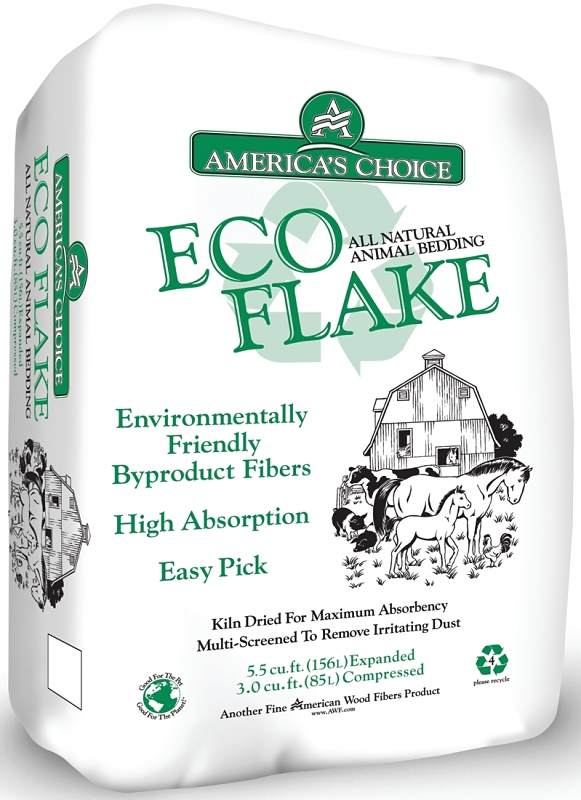 America's Choice 703.0P2ECOAC45 Animal Bedding, Large Flake, Wood, Natural