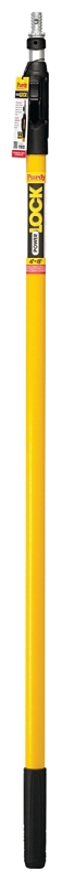 Purdy POWER LOCK 140855648 Extension Pole, 1-5/16 in Dia, 4 to 8 ft L, Aluminum/Fiberglass, Rubber Handle
