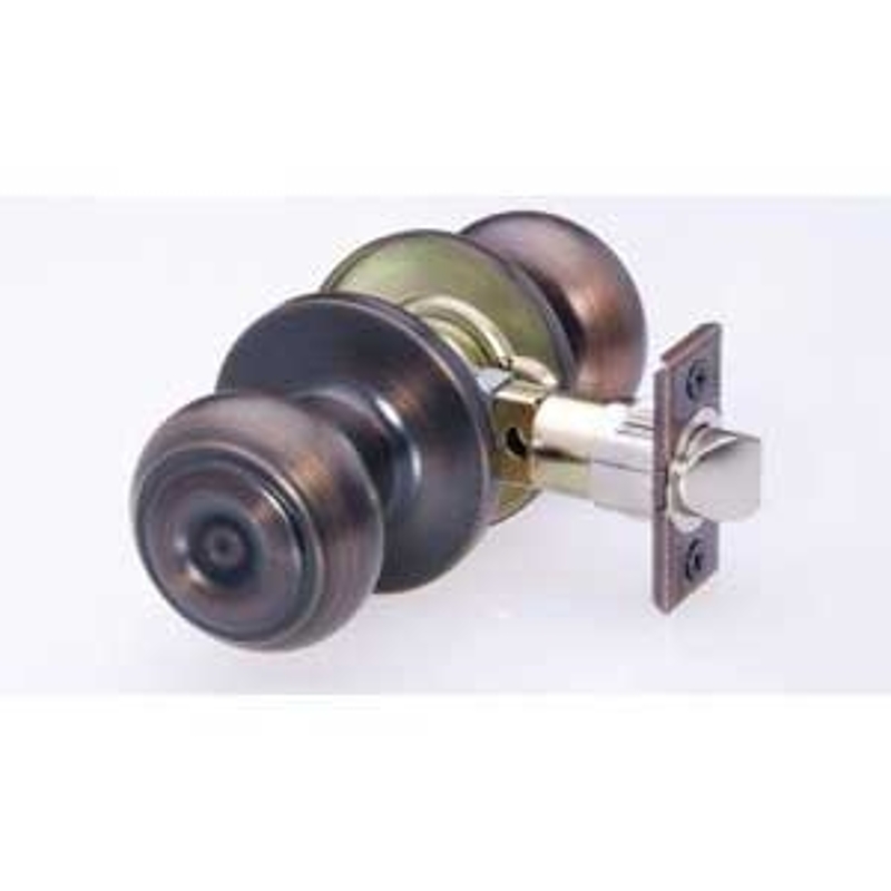 Taymor Professional Series 34-FV3624 Privacy Door Knob, 2-3/16 in Dia Knob, Metal, Aged Bronze