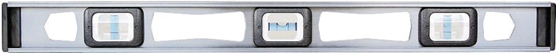 Empire True Blue e55 Series EM55.24 I-Beam Level, 24 in L, 3-Vial, Magnetic, Metal, Blue