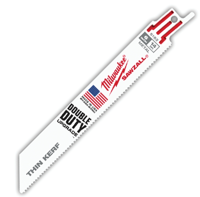 Milwaukee 48-00-5182 Reciprocating Saw Blade, 3/4 in W, 6 in L, 14 TPI