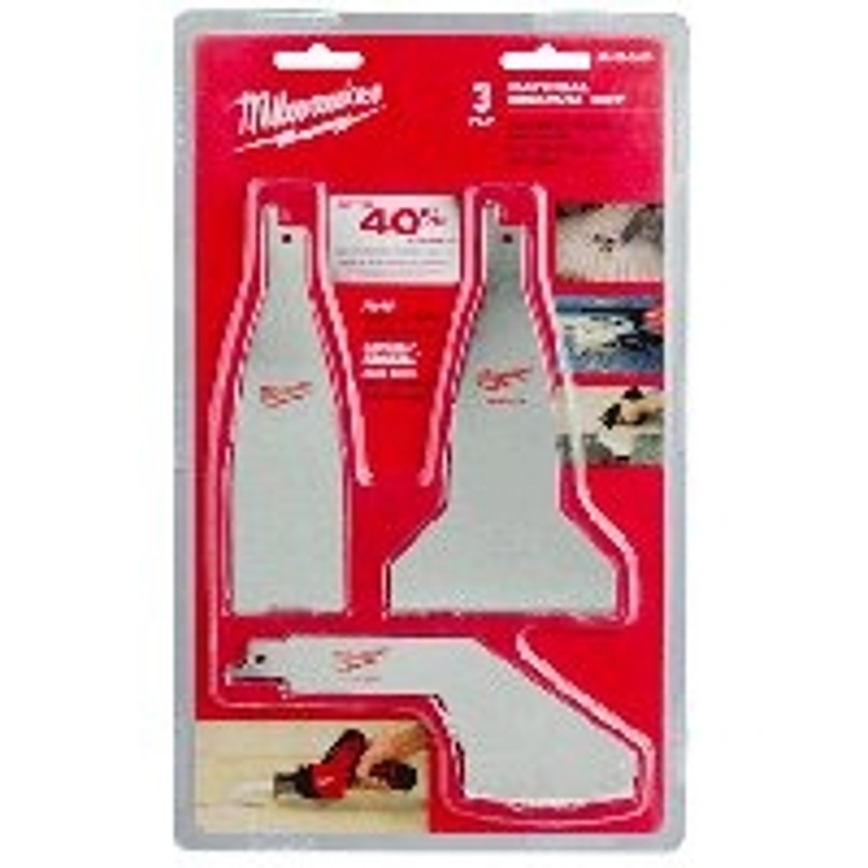 Milwaukee Sawzall Series 49-22-5403 Material Removal Blade Set, Carbide